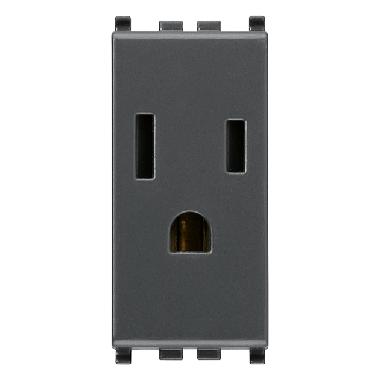 PRESA SICURY 2P+T 15A USA+SASO GRIGIO - VIMAR 20242 product photo Photo 01 3XL