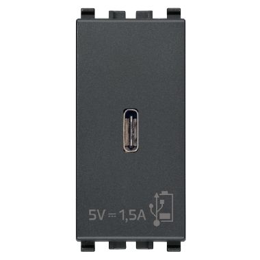 ALIMENTATORE USB C 5V 1,5A 1M GRIGIO - VIMAR 20292.C - VIMAR 20292.C product photo Photo 01 3XL