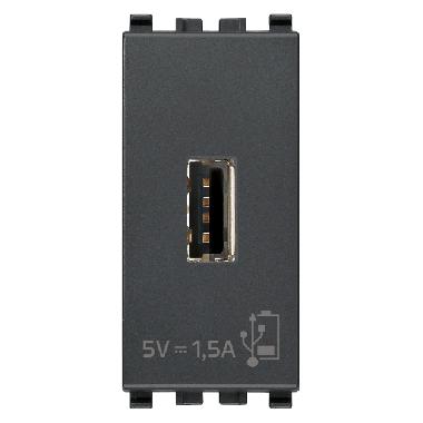 EIKON-UNITA'ALIMENTAZIONE USB 5V1,5A 1M GRIGIO - VIMAR 20292 - VIMAR 20292 - VIMAR 20292 product photo Photo 01 3XL