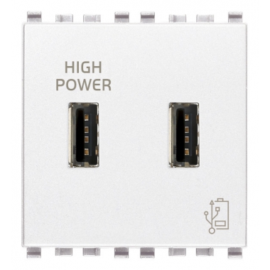 UNITA' ALIMENTAZIONE EIKON USB 5V2 1A 2M BIANCO - VIMAR 20295.B product photo Photo 01 3XL