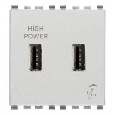 UNITA' ALIMENTAZIONE EIKON USB 5V 2,1A 2M NEXT - VIMAR 20295.N product photo Photo 01 3XL