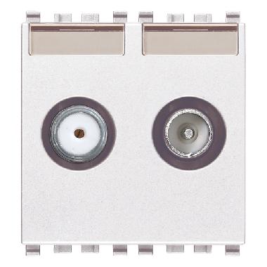 EIKON-PRESA TV-RD-SAT DIRETTA 2 USCITE BIANCO - VIMAR 20302.01.B - VIMAR 20302.01.B - VIMAR 20302.01.B product photo Photo 01 3XL