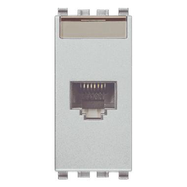 EIKON-PRESA RJ45 C5E NETSAFE UTP NEXT - VIMAR 20338.8.N - VIMAR 20338.8.N product photo Photo 01 3XL
