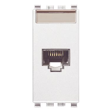 EIKON-PRESA RJ45 NETSAFE CAT6 UTP 110 BIANCO - VIMAR 20339.6.B - VIMAR 20339.6.B product photo Photo 01 3XL