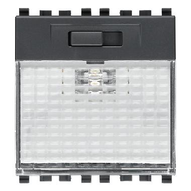 LAMPADA SEGNAPASSO LED 230V GRIGIO - VIMAR 20389 product photo Photo 01 3XL