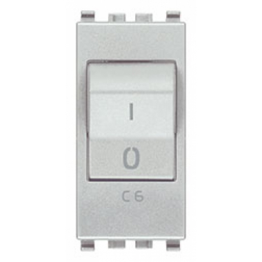 INTERRUTTORE MAGNETOTERMICO 1P+N C6 120-230 V~ 50-60 HZ P.I. 1500 A NEXT - VIMAR 20405.06.N product photo Photo 01 3XL