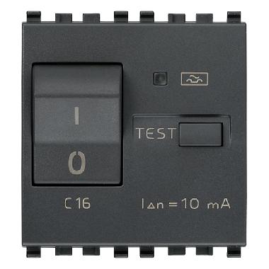 EIKON-INT.MTDIFF.1P+N C16 10MA 3KA 2M GRIGIO - VIMAR 20411.16 product photo Photo 01 3XL