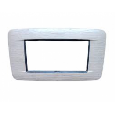 PLACCA ROUND 4 MODULI ROVERE BIANCO - VIMAR 20684.32 product photo Photo 01 3XL