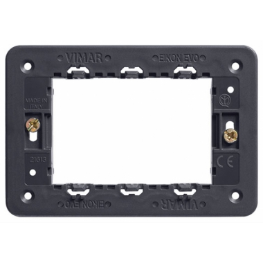 SUPPORTO 3 MODULI CON VITI PER SCATOLE 3 MODULI - VIMAR 21613 product photo Photo 01 3XL