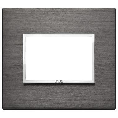 EIKON EVO-PLACCA 3M ALLUM.GRIGIO LAVA - VIMAR 21653.03 - VIMAR 21653.03 product photo Photo 01 3XL