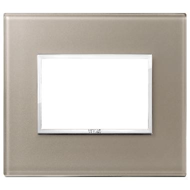 EIKON EVO-PLACCA 3M CRISTALLO OPALE BRUNO - VIMAR 21653.74 - VIMAR 21653.74 product photo Photo 01 3XL