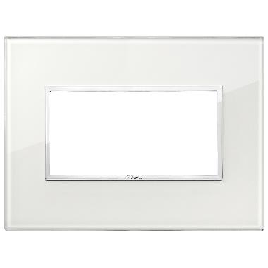 EIKON EVO-PLACCA 4M CRISTALLO BIANCO DIAMANTE - VIMAR 21654.70 - VIMAR 21654.70 product photo Photo 01 3XL