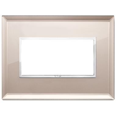 EIKON EVO-PLACCA 4M CRISTALLO SPECCHIO BRONZATO - VIMAR 21654.75 - VIMAR 21654.75 product photo Photo 01 3XL