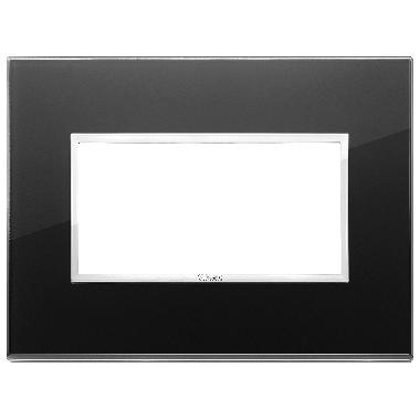 PLACCA 4M NERO DIAMANTE - VIMAR 21654.76 - VIMAR 21654.76 product photo Photo 01 3XL