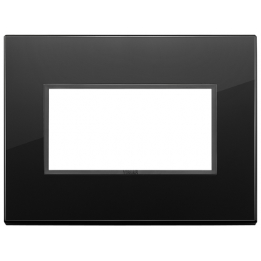 PLACCA EIKON EVO 4 MODULO CRISTALLO NERO TOTALE DIAMANTE - VIMAR 21654.88 product photo Photo 01 3XL