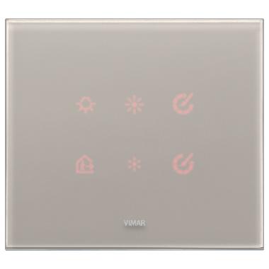 EIKON TACTIL-PLACCA 3M CRISTALLO GRIGIO PERLA - VIMAR 21663.73 - VIMAR 21663.73 - VIMAR 21663.73 product photo Photo 01 3XL