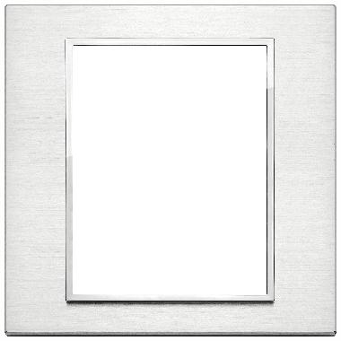 EIKON EVO-PLACCA 8M ALLUMINIO BRILLANTE - VIMAR 21668.01 product photo Photo 01 3XL