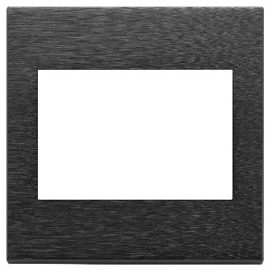 EIKON EXE'-PLACCA 3M BS NERO SPAZZOLATO - VIMAR 22648.13 - VIMAR 22648.13 - VIMAR 22648.13 product photo Photo 01 3XL