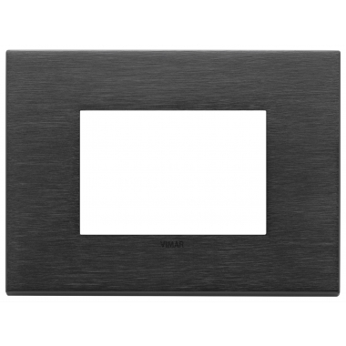 PLACCA 3M NERO SPAZZOLATO EIKON - VIMAR 22653.13 product photo Photo 01 3XL