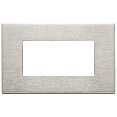 EIKON PLACCA 4M NICHEL SPAZZOLATO - VIMAR 22654.11 - VIMAR 22654.11 - VIMAR 22654.11 product photo Photo 01 3XL