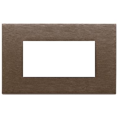 PLACCA 4M BRONZO SCURO SPAZZOLATO - VIMAR 22654.12 - VIMAR 22654.12 product photo Photo 01 3XL