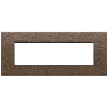 PLACCA 7M BRONZO SCURO SPAZZOLATO - VIMAR 22657.12 - VIMAR 22657.12 product photo Photo 01 3XL
