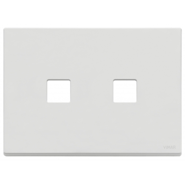 PLACCA 3 MODULI X 2 FLAT BIANCO MATT - VIMAR 22683.2.01 product photo Photo 01 3XL