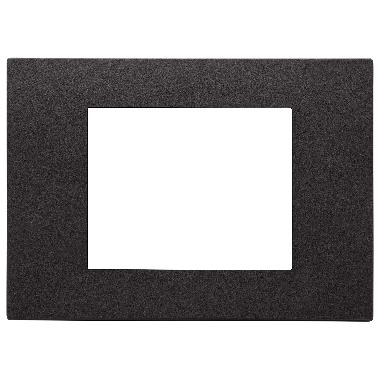 Placca 3M nero - VIMAR 30653.02 - VIMAR 30653.02 product photo Photo 01 3XL