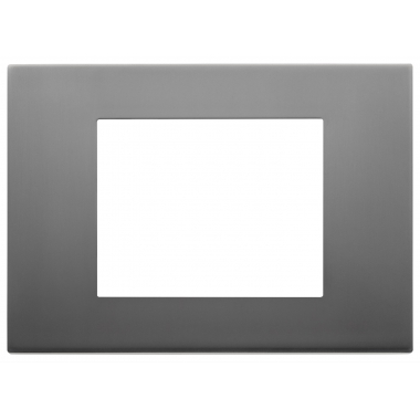 PLACCA 3 MODULI INOX SATINATO - VIMAR 30653.72 product photo Photo 01 3XL