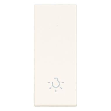 Tasto 1M allineato simbolo luce bianco - VIMAR 31000.LB product photo Photo 01 3XL