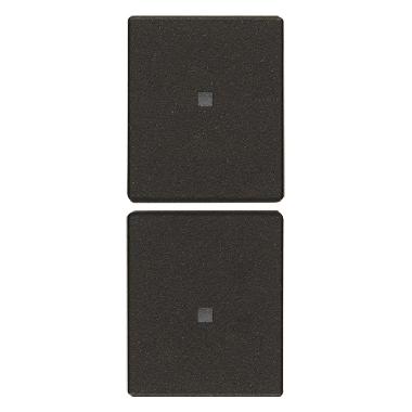 DUE MEZZI TASTI 1M NEUTRO PERS. NERO - VIMAR 31480.G product photo Photo 01 3XL