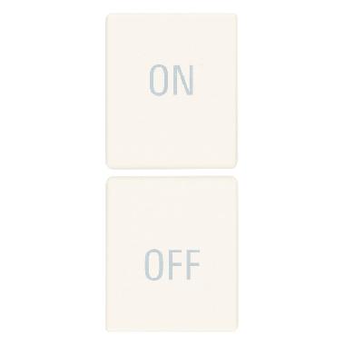 DUE MEZZI TASTI 1M SIMBOLI ON/OFF BIANCO - VIMAR 31480.YB product photo Photo 01 3XL