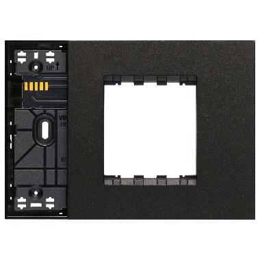 SUPPORTO XT 3M MISTO CON PLACCA NERO - VIMAR 32613.G product photo Photo 01 3XL