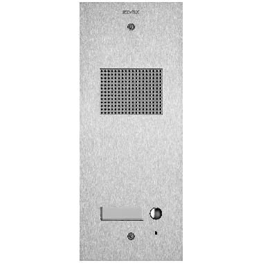 PLACCA STEELY 2F+ AUDIO 1 PULS. ACCIAIO - VIMAR 41501 - VIMAR 41501 - VIMAR 41501 product photo Photo 01 3XL