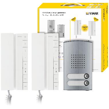 KIT CITOFONICO BIFAM. VOXIE 40542+40142 - VIMAR K40542.E2 - VIMAR K40542.E2 product photo Photo 01 3XL