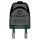 Spine e prese Spina 2P 10A S10 assiale nero - VIMAR 00200 product photo