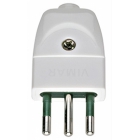 SPINA MOBILE ELETTRICA 2P+T 10A S11 ASSIALE BIANCO - VIMAR 00201.B product photo
