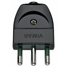 SPINA MOBILE 2P+T 16A S17 ASSIALE NERO - VIMAR 00202 product photo