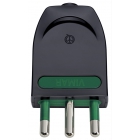 SPINA MOBILE ELETTRICA 2P+T16A ORIENTABILE S17-SPB17 NERO - VIMAR 00204 product photo