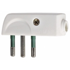 SPINA VOLANTE ELETTRICA 2P+T 10A SPA11 90° BIANCO - VIMAR 00206.B product photo
