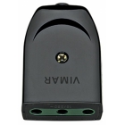 PRESA MOBILE BIPASSO 2P+T 16A P17 ASSIALE NERO - VIMAR 00222 product photo