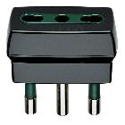 Spine e prese Adattatore S17 + P17/11 nero - VIMAR 00300 product photo