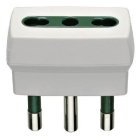 ADATTATORE PRESA BIPASSO SPINA 16A S17+ P17/11 BIANCO - VIMAR 00300.B product photo