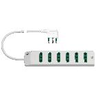 PRESA MULT. 6P17/11+ S17 90° BIANCO - VIMAR 00406.CC.B - VIMAR 00406.CC.B - VIMAR 00406.CC.B product photo