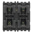 COMANDO DOMOTICO 4 PULSANTI AMPL.1+1W 2M - VIMAR 01484 - VIMAR 01484 - VIMAR 01484 product photo