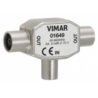 ADATTATORE SDOPPIATORE TV MULTIPLO 1 IN 2 OUT 3,5DBXØ9,5 - VIMAR 01649 product photo