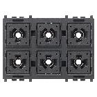 COMANDO FLAT 6 PULSANTI 1P NO 24V 3M - VIMAR 02687.AX product photo