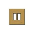 8606BR - PLACCA 2M ALLUMINIO SCATTO BRONZO - VIMAR 08606.BR product photo