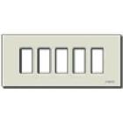 8000-PLACCA 5F SCATTO ALLUMINIO ORO - VIMAR 08639 - VIMAR 08639 product photo