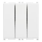 PLANA-TRE INTERRUTTORI 1P 20AX ILLUMIN.BIANCO - VIMAR 14003 - VIMAR 14003 - VIMAR 14003 product photo